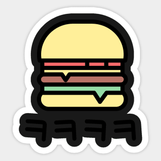 Laughing Hamburger | K-Pop Hangul Sticker